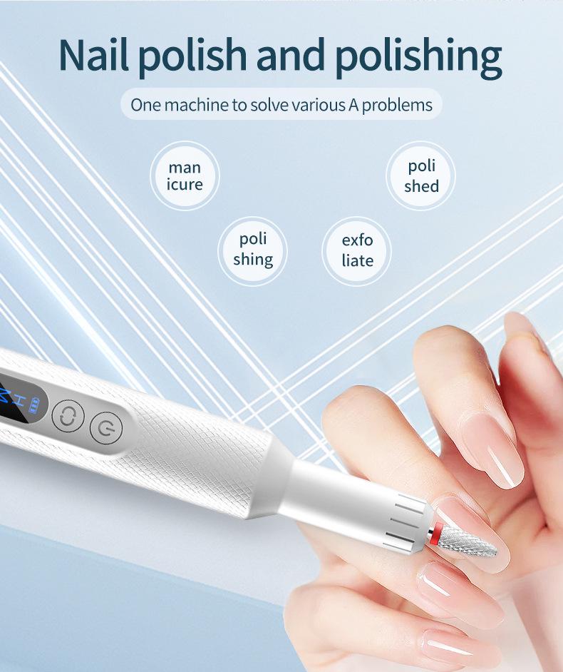 Electric Nail File & Polisher: Professional Cross-Border Manicure Grinder