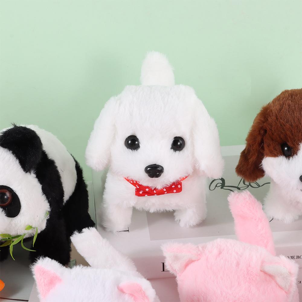Walking My Realistic Robot Puppy Plush Walking Dog Toy Fashion Simulated Puppy  for Chilren