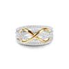 Eco-Friendly Two-Tone Figure 8 Wrap Ring with Exquisite Design