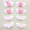 50pcs Heart Star Angel Wing Padded Appliques DIY Handmade Hair Clip Hat Decoration Material Sweet Wing Accessory patches