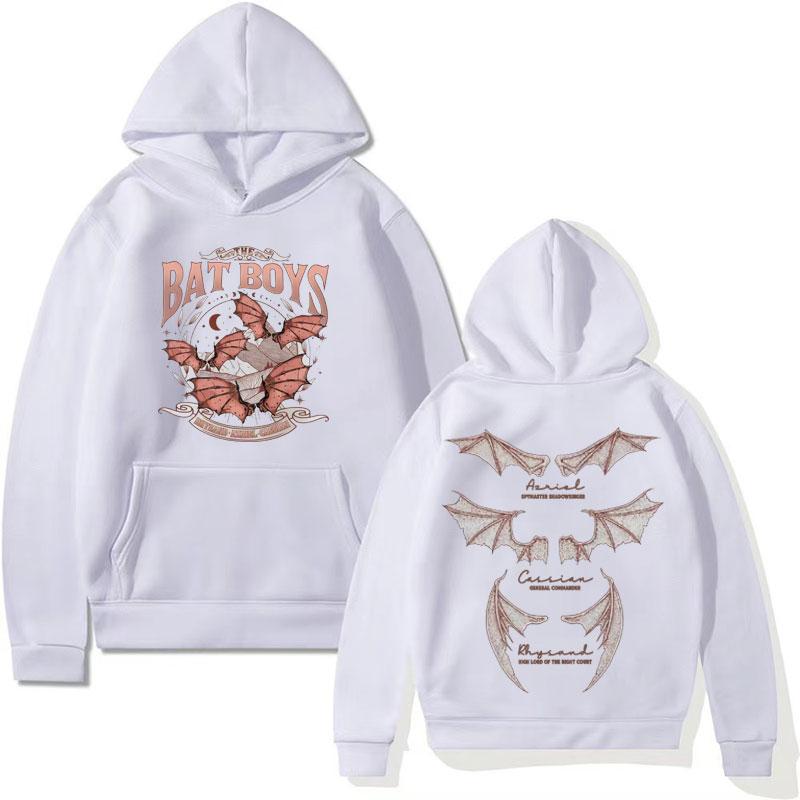 Heißer Verkauf The Bat Boys The Night Court Acotar Hoodie Herren Damen Harajuku Oversized Kapuzenpullover Azriel 90er Retro Modetrend Sweatshirt