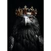 Animal Posters and Prints Lion King Tiger Wolf Eagle Bear with Crown Canvas Wall Painting Motivational Picture Room Home Decor