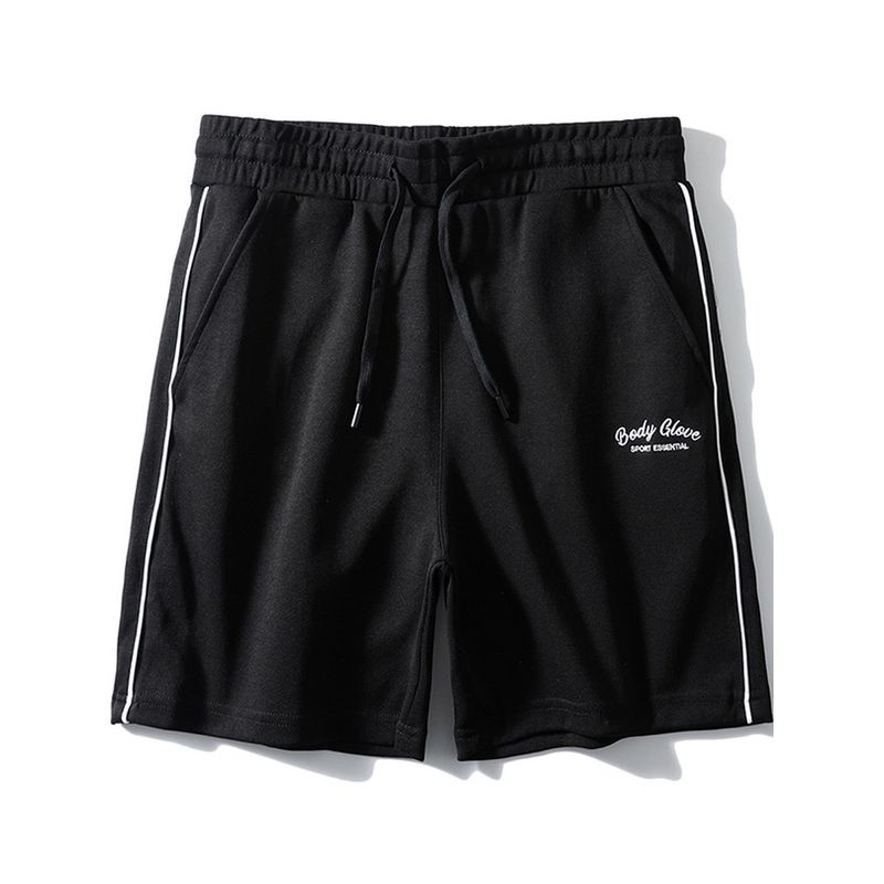Foreign Trade Export to Domestic Sales American Embroidery Knitted Sports Shorts Men's Summer Fifth Pants Foreign Trade Men's Casual Pants