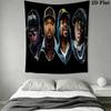 Rap Legends Visual Celebration Threepiece Set 1 Duvet Cover 2 Pillowcase Without Core Soft And Comfortable Christmas Birthday Gift