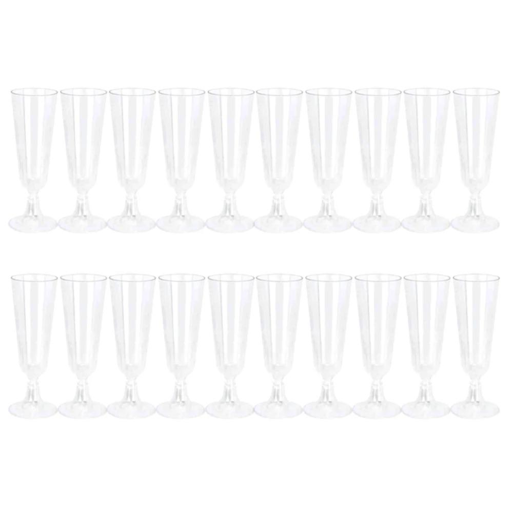 10pcs Durable Plastic Champagne Flute Goblet Clear Margarita Glasses Red Wine Glass  Christmas Party