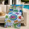 Toy T-Tamagotchi Towel beach towel, quick drying absorbent bath towel for Swim,Gym,Camping,Outdoor