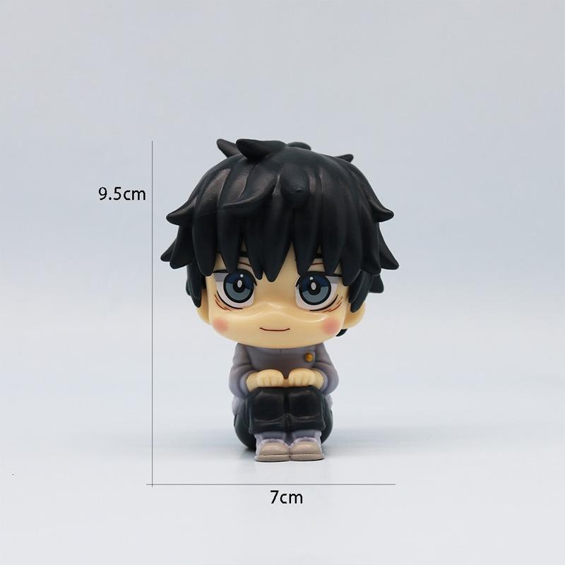 Version Jujutsu Kaisen Figures Cute Yuji Itadori Gojo Satoru Action Anime Figure Model Toys Collection Doll Gift Q PVC Poseable Articulated Scale