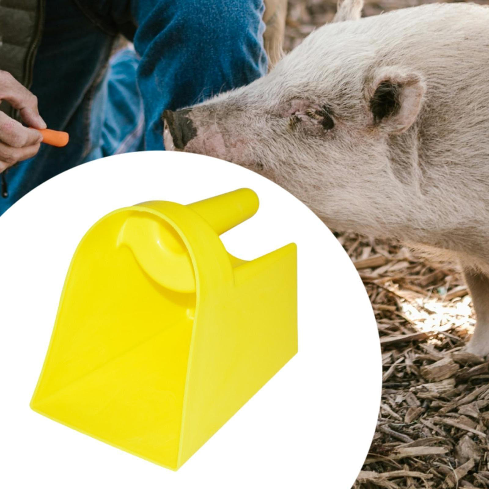 

Enclosed feed Scoop, Stackable Scoop with Grip, Animal Scooper for Feeding Supplies Horse