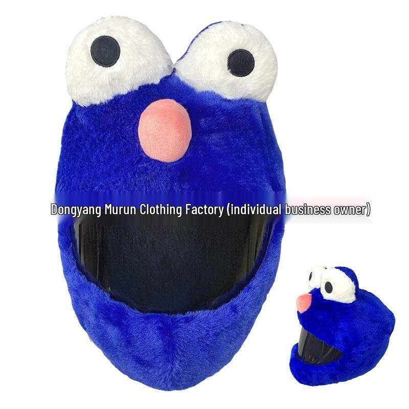 Motorcycle Plush Helmet Cover - Three-Eye Elk, Pumpkin, Rabbit Balaclava
