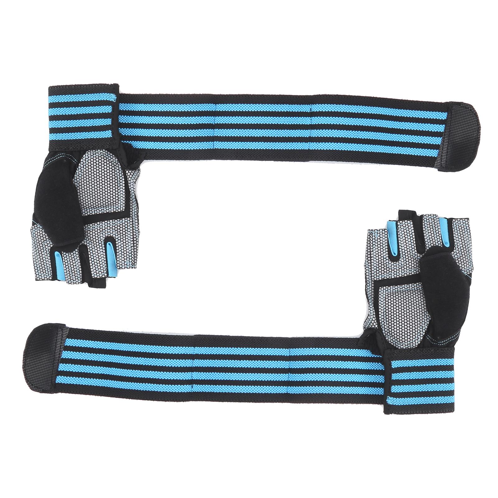

Half Finger Cycling ShockAbsorbing Gloves AntiSlip Gloves Blue(Blue )