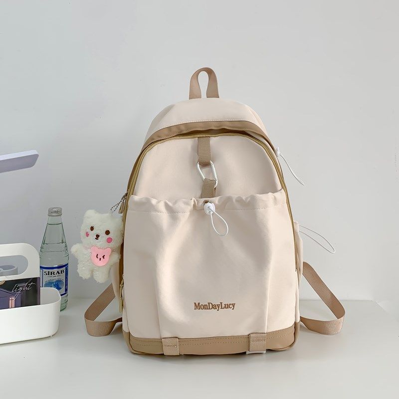 Schoolbag niche schoolbag junior high school high school students large capacity backpack high value simple universal college students versatile