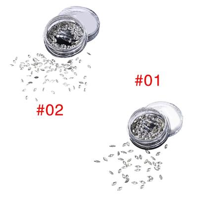 50Pcs Flatback Nail Rhinestones Mini Diamond Nail Charms 3D Crystal Gems Jewelry DIY Manicure Nail Decoration Part