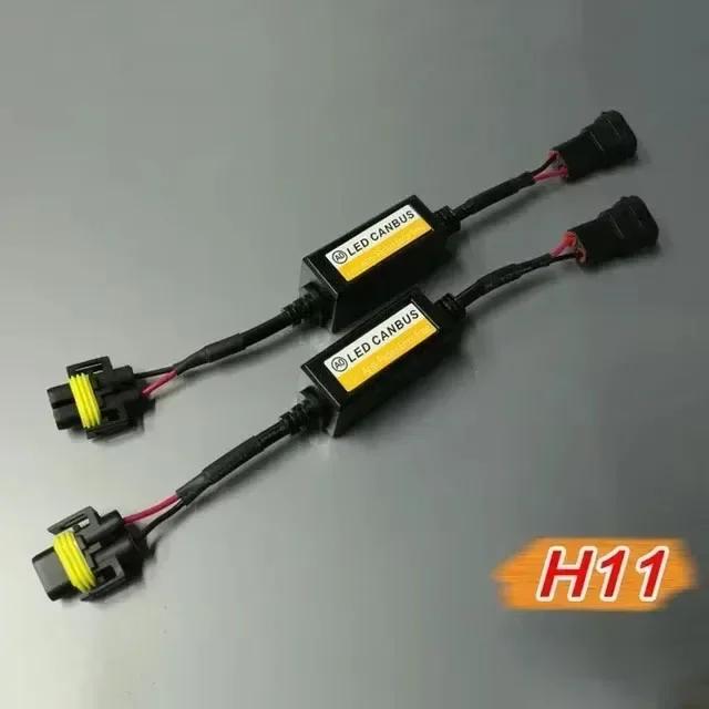 1-4pcs LED Canbus Decoder Adapter For H1 H4 H7 H11 9005 9006 9012 Anti-Flicker Harness Bulbs Resistor Warning Error Canceller