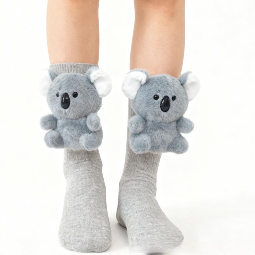 JOYBLISS New Plush Crochet Animal Socks Adorable Animal Socks