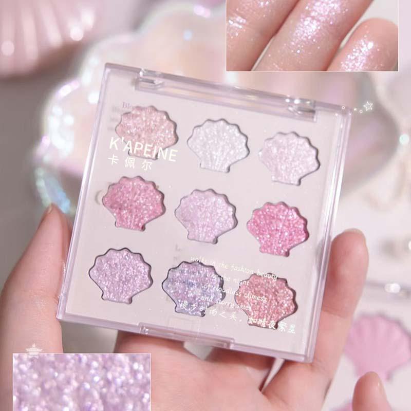 Kappei Colorful Dream Pearlescent Eyeshadow Palette - Low Saturation Cosmetics Makeup