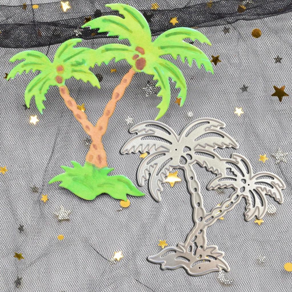 Coconut Tree Cutting Dies Coconut Palms Metal Die Cuts For DIY Scrapbooking Album Card Making Paper Crafts