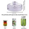 Clear Heavy Fermenting Weights Fermented Wide Mouth Mason Jar Lid Durable Glass Weights  Household