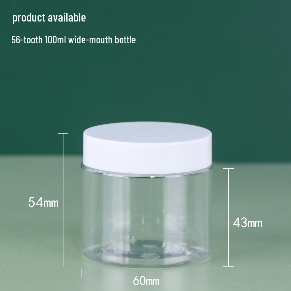 Clear Wide-Mouth PET Plastic Eye Cream Jar - Available In 50/100/120/250ml Sizes