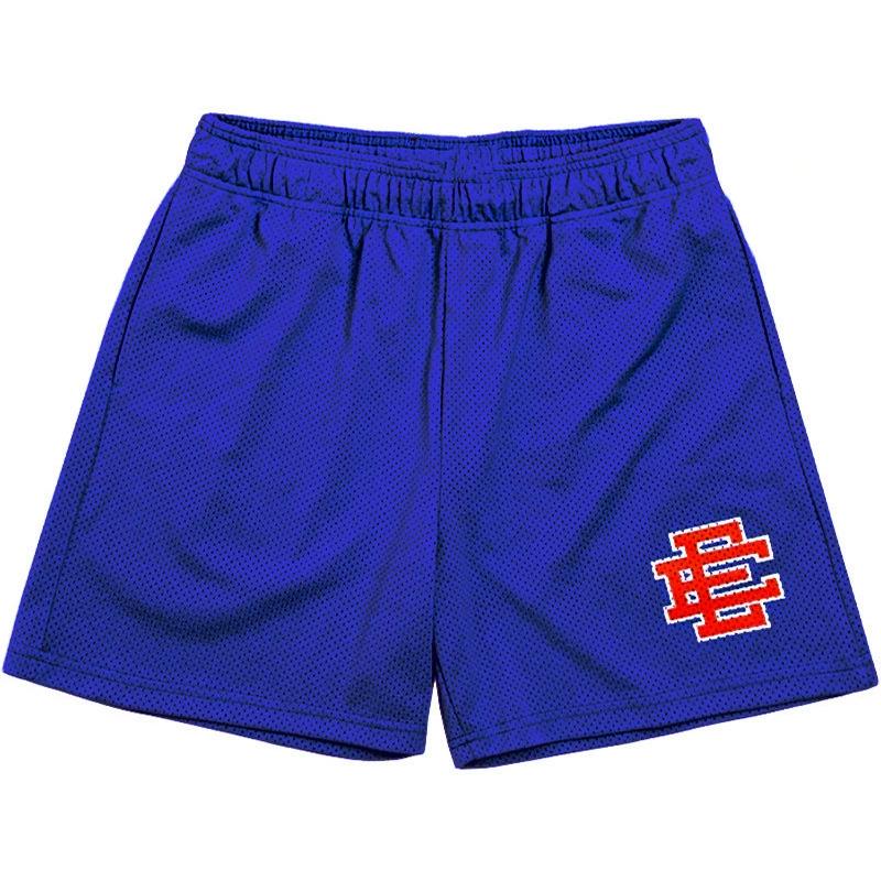 DC-HOME-4 Europese en Amerikaanse Westkust Shorts Zomer Heren Fitness Hardloopshorts M blauw