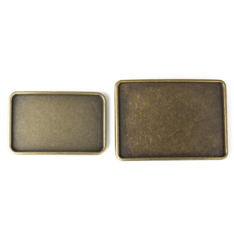 Hipsters Simple Metal Belt Buckle Western Blank Buckle for Ethnic Trendy Jeans DIY Accessories Replacement Metal