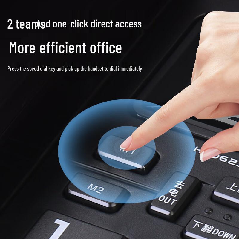 Zhongnuo Corded Landline Phone with Caller ID CN plug (adapter included)