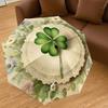 1PC Four-leaf clover, Floral arrangementAutomatic Open/Close Umbrella with Windproof, 8-Rib Sturdy Canopy, Durable Ribs, Fashionable Design1238A