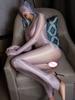Kapuzenpaket Hand Glänzend Nylon Bodystocking Offener Schritt Bodysuit Strumpfhose Transparent Heiß Sexy Leotard Anzug Lingerie Catsuit