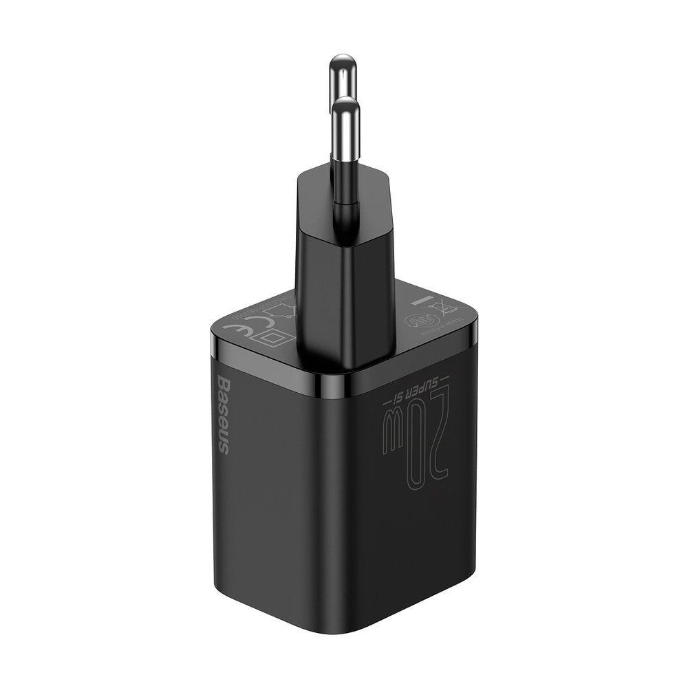 Caricabatterie da muro rapido Super Si 1C USB-C 20W Power Delivery nero