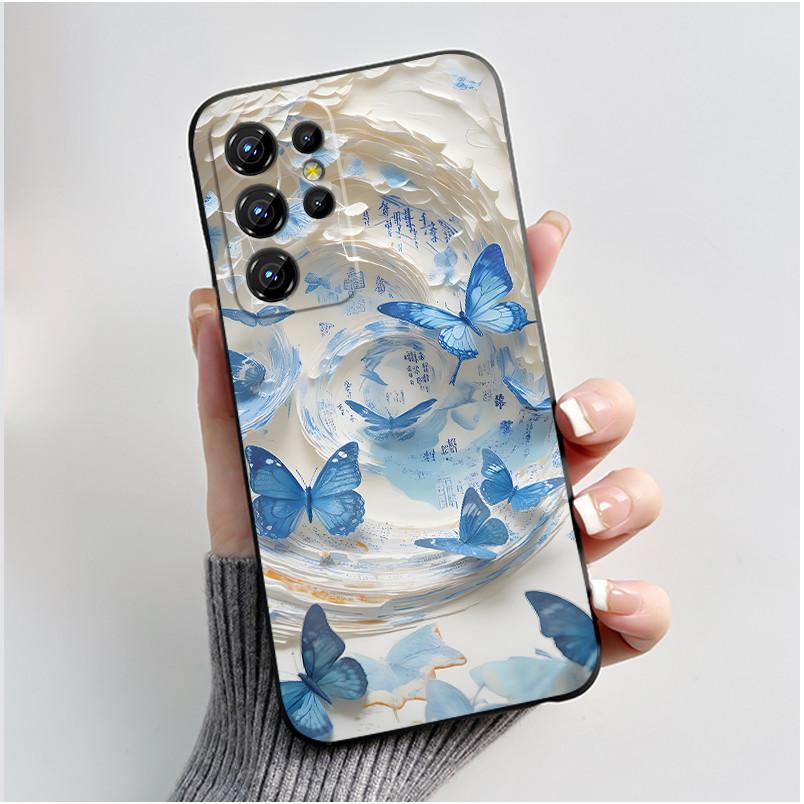 Hülle Für Oukitel C1/C1 Pro Hülle Ästhetisch Mode Niedliche Katze Cartoon Schwarz Weiches Silikon Rückabdeckung Stoßfestes TPU Handyhülle
