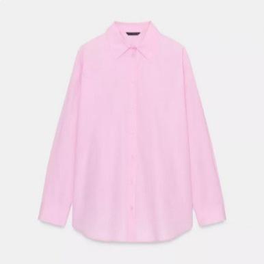 1116 Spring New Women's Clothing High Quality Commuter Fashion Loose Back Pleated Design Shirt 1111111