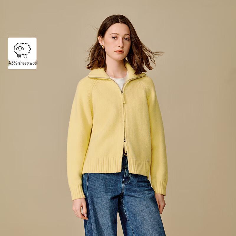 

Женский трикотажный кардиган INMAN из кашемировой смеси на двойной молнии S