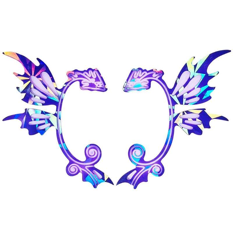 Tragbare Silikon-Epoxidharzform Ohranhängerform Holografische Laser Drache Ohrclipformen Schmuckherstellungsformen