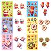 6 Packs Christmas Series Face-Changing Stickers Cute Cartoon Santa Claus Wreath Goo Ka Stickers Children'S Interactive Toys