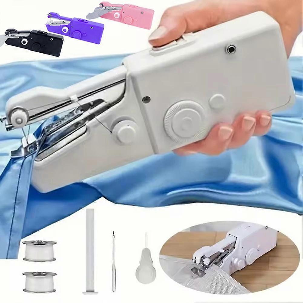 Tragbare Handstich-Nähmaschine, Mini-Akku-Nähmaschine für schnelle Stoffreparaturen & DIY-Bastelarbeiten