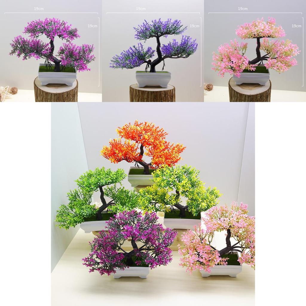 Plastic Bonsai Decorative Plant For Indoor Space With Lifelike Design
