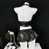 Cosplay Sexy Erotic Little Devil Witch Demon Moe Temptation Seduction Small Breasts PU Erotic Maid Cute Extreme Costume Disguise Halloween Gloves