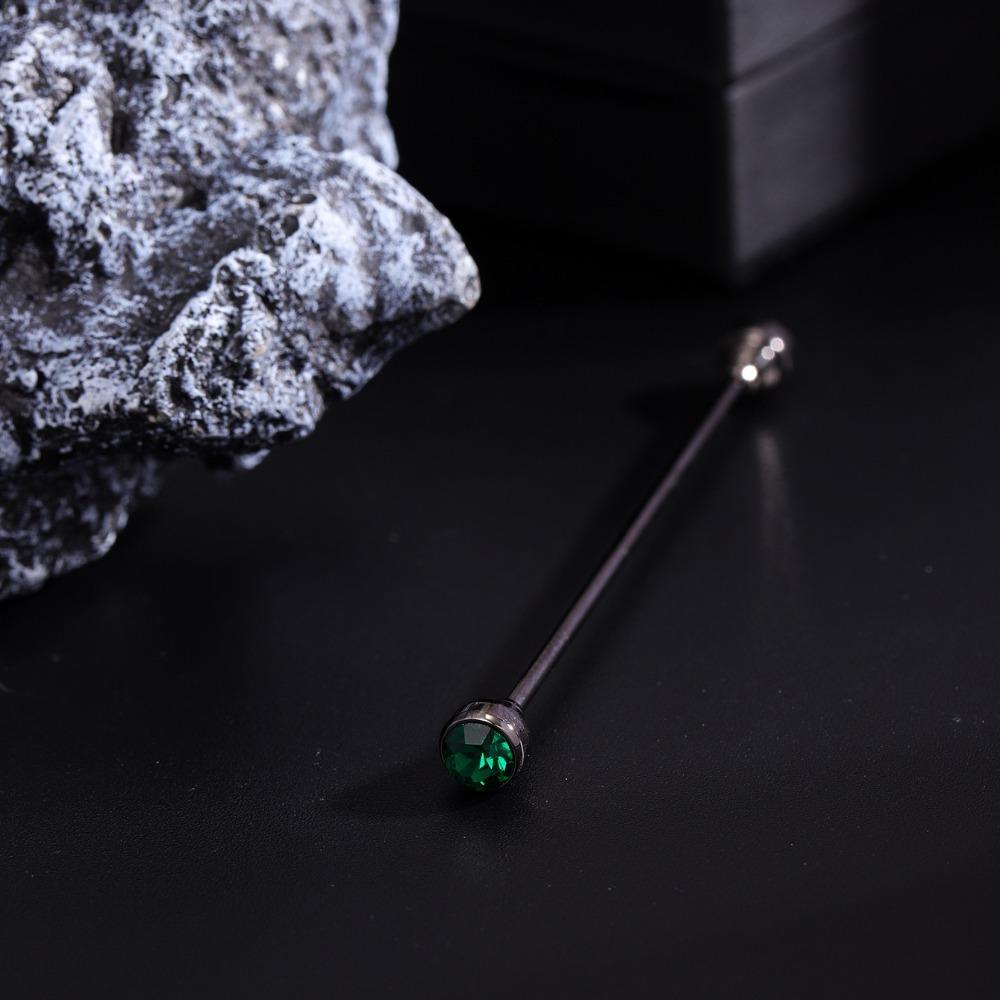 Spiral Buckle Shirt Collar Pin Detachable Neckline Pin Crystal Tie Collar Needle  Men