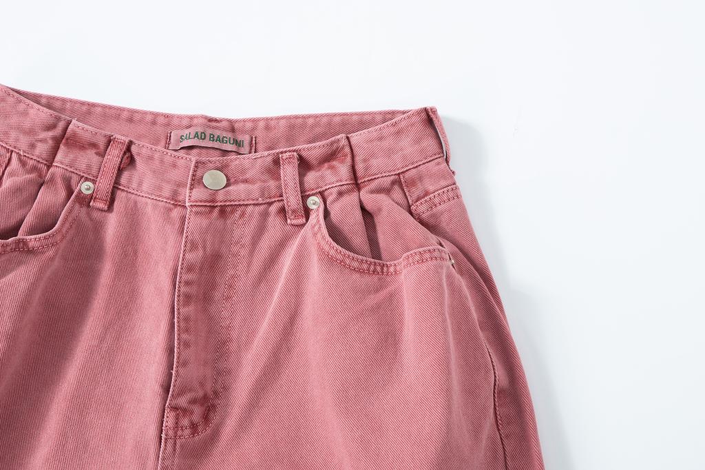 SALAD BAGUNI Washed Tuck Pocket Pants - Pink