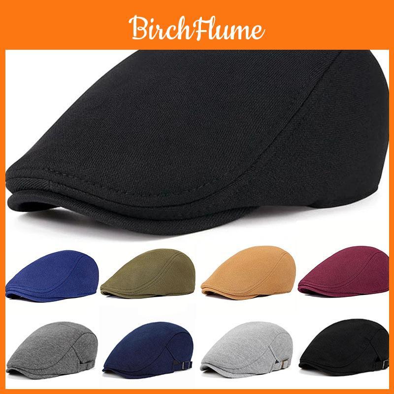 Classic Breton Hat Men Women Vintage Cotton Sun Protection Foldable For Spring Autumn