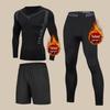 Men's Winter Thermal Velvet Underwear Set - Cold-Proof Running Tights and Bottoms