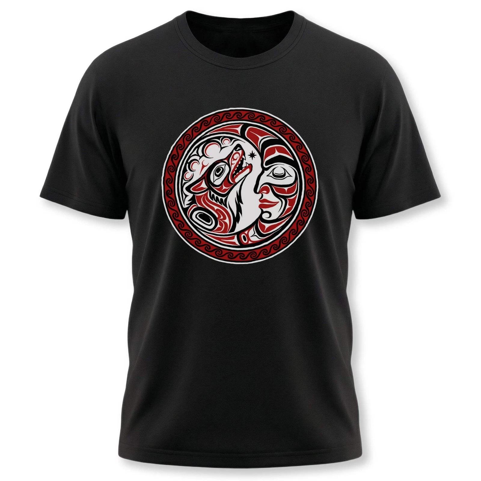 Formline Grandmother Moon Sacred Circle Tribal Art T-Shirt XXXXL
