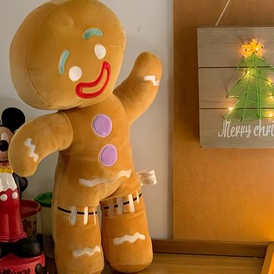 Cartoon Gingerbread Man Plush Toy Biscuit Peluche Stuffed Cookie Soft Doll Room Decoration Birthday Gifts