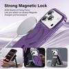 Coque pour iPhone 18 Pro, Antichoc Anti-Rayures avec Cercle Magnétique - Translucide Violet
