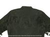 Fringed Motorcycle Leather Designer Suede Lambskin Black Handmade Jacket Men