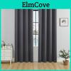 Blackout 100 High Fabric Density Curtains Thermal Insulated Sunproof Drapes With Grommet Top Bedroom Living Room Decor
