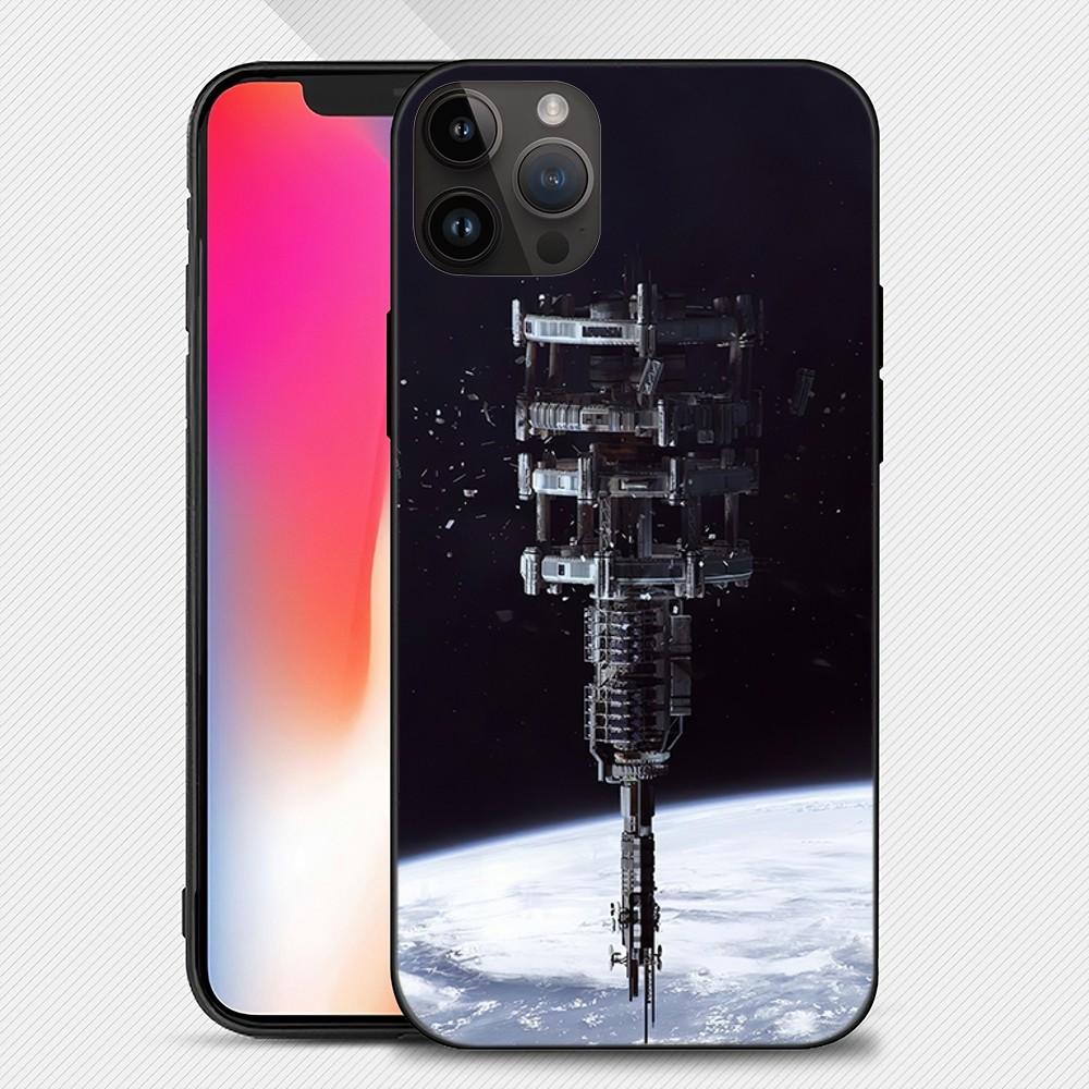 

космическая станция Чехол для телефона iphone15 14 13 12 11 Pro Max Mini X 7 8 Мягкий чехол iPhone11PRO
