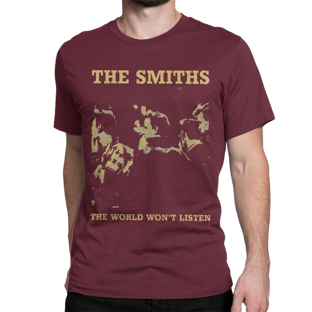 Casual Vintage The Smiths T-Shirts Men Women's Crew Neck Pure Cotton T Shirts Indie Punk Rock Band Tee Shirt New Arrival Tops