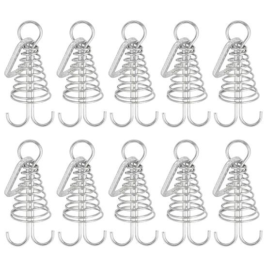 Octopus Deck Peg Spiral Shaped Adjustable Spring Durable Outdoor Camping Octopus Rope Buckle