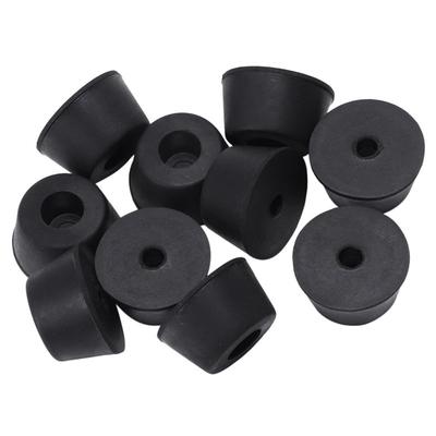 A84X-100 Pcs 21 X 12 Mm Conical Recessed Foot Feet Rubber Buffer Material: Rubber
