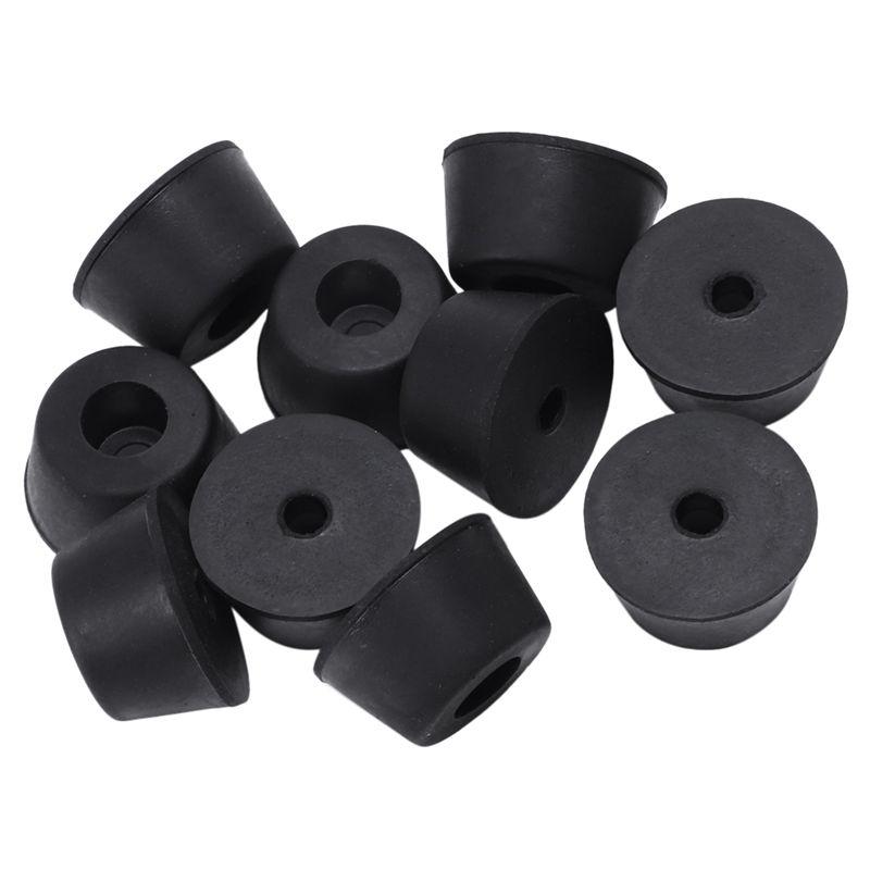 A84X-100 Pcs 21 X 12 Mm Conical Recessed Foot Feet Rubber Buffer Material: Rubber